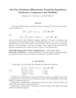 On Two Nonlinear Biharmonic Evolution Equations: Existence