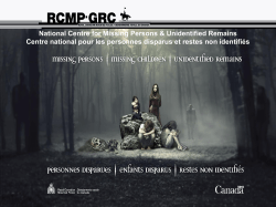 National Centre for Missing Persons and Unidentified Remains