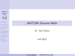 MAT2345 Discrete Math