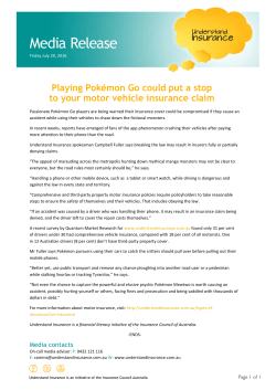 Playing Pok&eacute;mon Go could put a stop to your motor