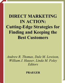 DIRECT MARKETING IN ACTION: Cutting