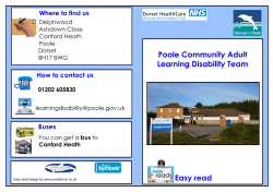 Poole Community Adult Learning Disability Team Easy read