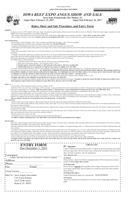 entry form - Iowa Angus Association