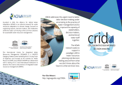 cridCOLLABORATIVE RISK INFORMED DECISION ANALYSIS