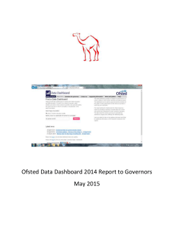 Oftsted Data Dashboard Report