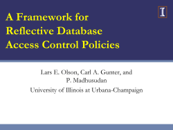 Reflective Database Access Control