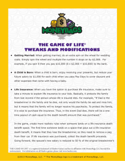 the game of life&reg; tweaks and modifications