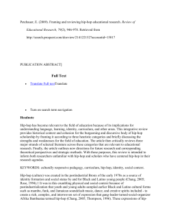 Framing and Reviewing Hip-Hop Educational - kellywilliams