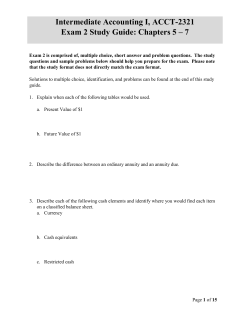 Practice Exam Chapters 1