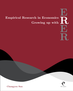 Empirical Research in Economics: Growing up with R