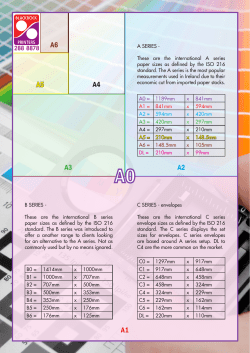 A1 A2 A3 A4 A5 A6 - Blackrock Printers