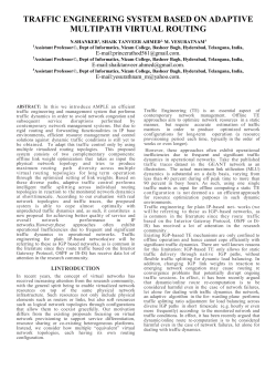 AMPLE: An Adaptive Traffic Engineering