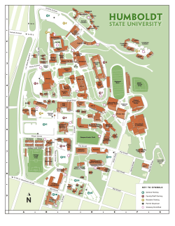 Printable Map of Humboldt State University ()