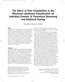 The Effect of Prior Probabilities in the Maximum Likelihood