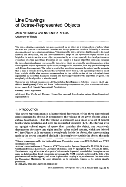 Line Drawings of Octree-Represented Objects