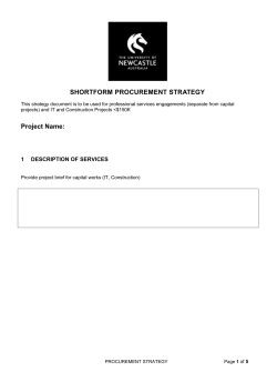 strategic procurement plan