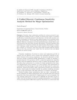 A Unified Discrete&ndash;Continuous Sensitivity Analysis Method for