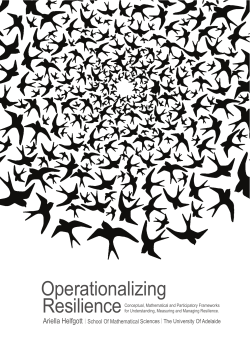 Operationalizing Resilience: Conceptual, Mathematical and