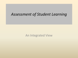 Assessment Overview-CELT 2012