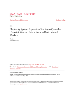 Electricity System Expansion Studies to Consider Uncertainties and