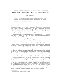 ASYMPTOTIC CONVERGENCE TO THE OPTIMAL VALUE OF