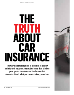 The way insurers set prices is shrouded in secrecy and rife with