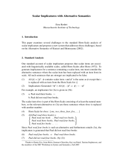 Scalar Implicatures with Alternative Semantics