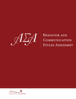 Behavior and Communication Styles Assessmet