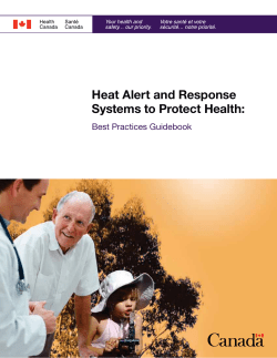 Heat Alert and Response Systems to Protect Health: Best Practices