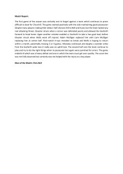 Match Report: The first game of the season was certainly one to