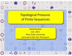 Topological Pressure of Finite Sequences