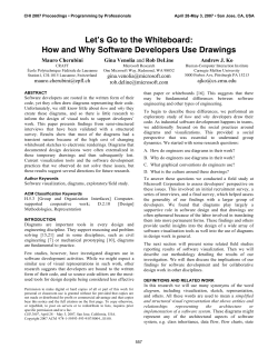Let`s Go to the Whiteboard: How and Why Software