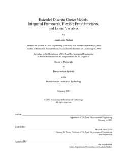Extended Discrete Choice Models