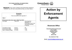 Action by Enforcement Agents