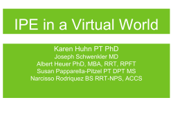 IPE in a Virtual World