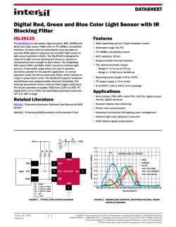 ISL29125 Datasheet