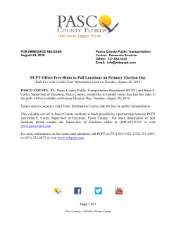 PT16 Press Release - Free Ride Aug 30 Election