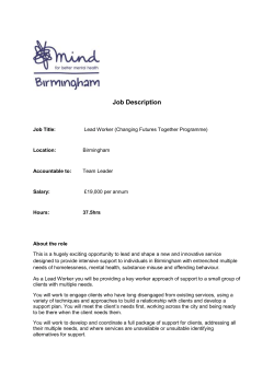 Job Description - Networx Recruitment