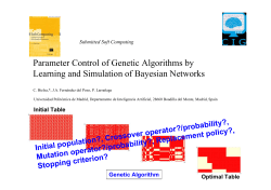 Parameter Control of Genetic Algorithms by Learning and