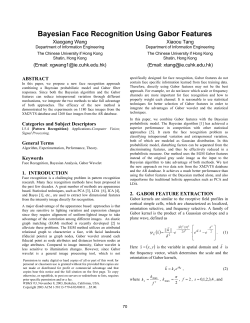 Bayesian Face Recognition Using Gabor Features