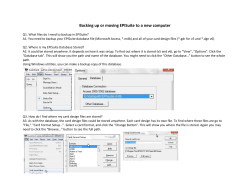 Backing up or moving EPISuite to a new computer
