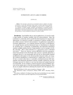 Hyperfinite law of large numbers