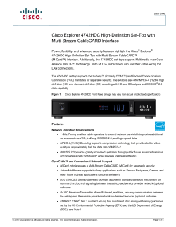 Cisco Explorer 4742HDC High-Definition Set-Top