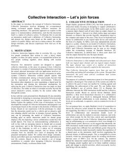 Collective Interaction