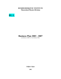 RUDJER BOSKOVIC INSTITUTE