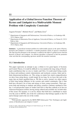 Application of a Global Inverse Function Theorem of Byrnes and