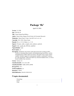 Package `lfe`