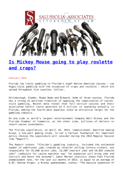 Is Mickey Mouse going to play roulette and craps?