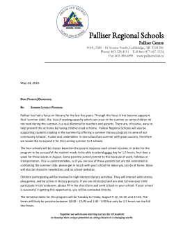 Palliser Regional Schools - Arrowwood Community School