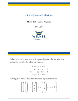 1.I.3 - General Solutions
